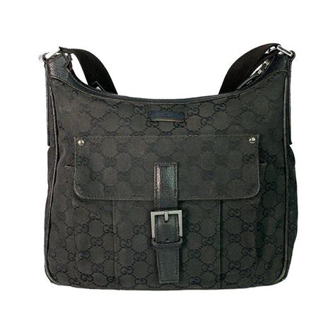 gucci black monogram bag|gucci signature bag.